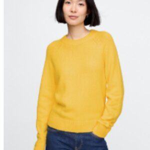 NWT Gap Cashsoft Crewneck Sweater in Yellow, size S